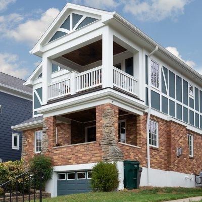 Exterior view second floor addition Mt. Lookout Wilcox Architecture